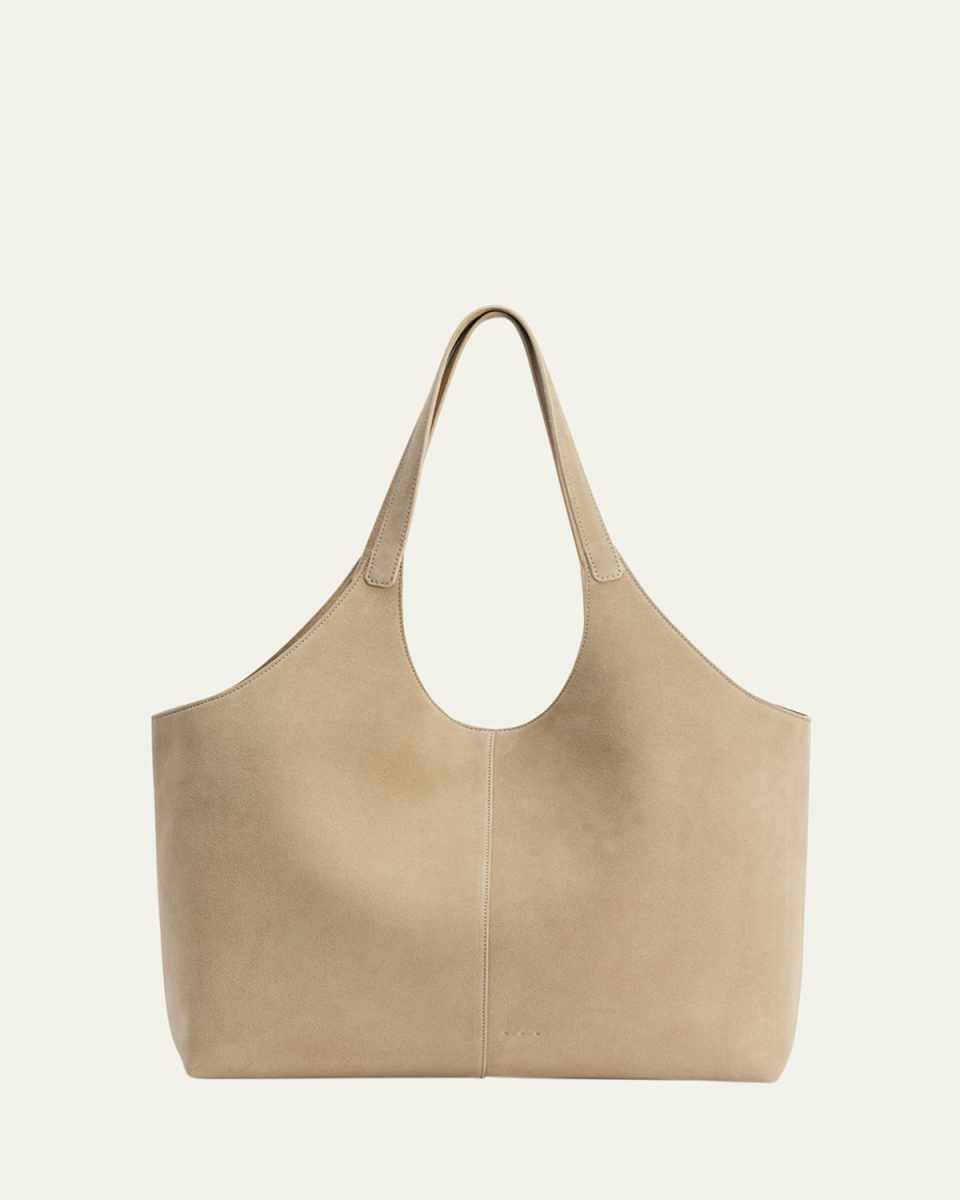 Cabas XL Suede Shoulder Bag